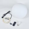 Ilara Boule lumineuse, Borne lumineuse, Eclairage de chemin LED Blanc, 1 lumière, Télécommandes