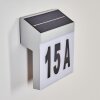 Vanhaniemi Lampe murale d´extérieur, Numéro de maison lumineux LED Gris, Blanc, 1 lumière