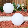 Ilorn Boule lumineuse, Borne lumineuse, Eclairage de chemin LED Blanc, 2 lumières, Télécommandes
