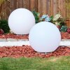 Ilorn Boule lumineuse, Borne lumineuse, Eclairage de chemin LED Blanc, 2 lumières, Télécommandes