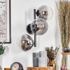 Gastor Boule lumineuse, Applique murale Clair, Fumé, 3 lumières