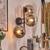 Gastor Boule lumineuse, Applique murale Clair, Fumé, 3 lumières