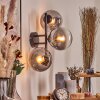 Gastor Boule lumineuse, Applique murale Clair, Fumé, 3 lumières