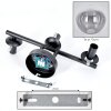 Gastor Boule lumineuse, Applique murale Clair, Fumé, 3 lumières