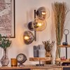Gastor Boule lumineuse, Applique murale Ambre, Clair, Fumé, 3 lumières