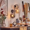 Gastor Boule lumineuse, Applique murale Ambre, Clair, Fumé, 3 lumières