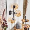 Gastor Boule lumineuse, Applique murale Ambre, 3 lumières