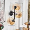 Gastor Boule lumineuse, Applique murale Ambre, 3 lumières