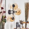 Gastor Boule lumineuse, Applique murale Ambre, 3 lumières