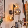 Gastor Boule lumineuse, Applique murale Ambre, Fumé, 3 lumières