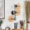 Gastor Boule lumineuse, Applique murale Ambre, Clair, 3 lumières