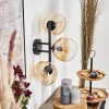Gastor Boule lumineuse, Applique murale Ambre, Clair, 3 lumières