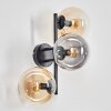 Gastor Boule lumineuse, Applique murale Ambre, Clair, Fumé, 3 lumières