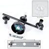 Gastor Boule lumineuse, Applique murale Clair, 3 lumières
