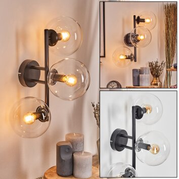 Gastor Boule lumineuse, Applique murale Clair, 3 lumières