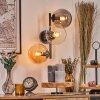 Gastor Boule lumineuse, Applique murale Ambre, Clair, Fumé, 3 lumières
