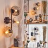 Gastor Boule lumineuse, Applique murale Ambre, Clair, Fumé, 3 lumières