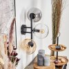 Gastor Boule lumineuse, Applique murale Ambre, Clair, Fumé, 3 lumières