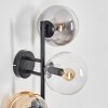 Gastor Boule lumineuse, Applique murale Ambre, Clair, Fumé, 3 lumières