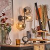 Gastor Boule lumineuse, Applique murale Ambre, Clair, Fumé, 3 lumières