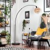 Koyoto Lampadaire, Lampadaires arc Noir, 1 lumière