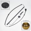 Koyoto Lampadaire, Lampadaires arc Noir, 1 lumière