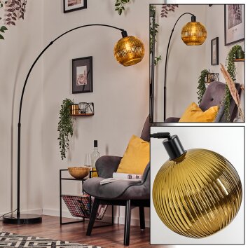 Koyoto Lampadaire, Lampadaires arc Noir, 1 lumière