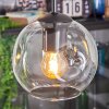 Ripoll Suspension, Boule lumineuse, Suspension grappe Ambre, Clair, Fumé, 4 lumières