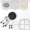 Koyoto Suspension, Boule lumineuse, Suspension grappe Ambre, Clair, Fumé, 4 lumières