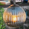 Koyoto Suspension, Boule lumineuse, Suspension grappe Bleu, Vert, Cuivré, 4 lumières