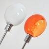 Nikkala Lampadaire Chrome, Blanc, 5 lumières