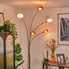 Nikkala Lampadaire Chrome, Blanc, 5 lumières