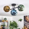Ripoll Plafonnier, Boule lumineuse Bleu, Or, Vert, 3 lumières