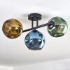 Ripoll Plafonnier, Boule lumineuse Bleu, Or, Vert, 3 lumières
