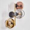 Koyoto Boule lumineuse, Applique murale Or, Noir, 3 lumières