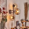 Koyoto Boule lumineuse, Applique murale Ambre, Clair, Fumé, 3 lumières