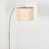 Sabadim Lampadaire Chrome, Noir, 1 lumière