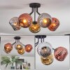 Ripoll Plafonnier, Boule lumineuse Chrome, Or, Cuivré, Fumé, 5 lumières