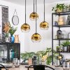 Ripoll Suspension, Boule lumineuse, Suspension grappe Or, Clair, 4 lumières