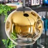 Ripoll Suspension, Boule lumineuse, Suspension grappe Or, Clair, 4 lumières