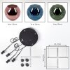 Ripoll Suspension, Boule lumineuse, Suspension grappe Bleu, Vert, Cuivré, 4 lumières