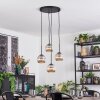 Ripoll Suspension, Boule lumineuse, Suspension grappe Ambre, 4 lumières