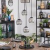 Ripoll Suspension, Boule lumineuse, Suspension grappe Clair, Fumé, 4 lumières