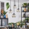 Ripoll Suspension, Boule lumineuse, Suspension grappe Ambre, Clair, 4 lumières