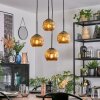 Ripoll Suspension, Boule lumineuse, Suspension grappe Or, 4 lumières