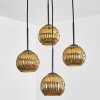 Ripoll Suspension, Boule lumineuse, Suspension grappe Or, 4 lumières