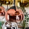 Gastor Suspension, Boule lumineuse, Suspension Chrome, Or, Clair, Cuivré, Fumé, 8 lumières