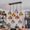 Gastor Suspension, Boule lumineuse, Suspension Chrome, Or, Clair, Cuivré, Fumé, 8 lumières