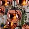 Gastor Suspension, Boule lumineuse, Suspension Clair, Cuivré, 8 lumières