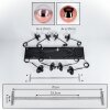 Gastor Suspension, Boule lumineuse, Suspension Clair, Cuivré, 8 lumières